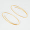 Boucles d'oreilles NIESSING LINEAR CREOLES or jaune 58 Facettes DV3020-6