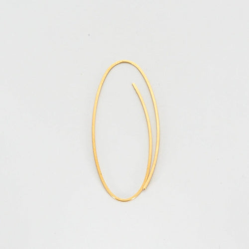 Boucles d'oreilles NIESSING LINEAR CREOLES or jaune 58 Facettes DV3020-6