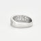 Bague 59 Bague bandeau en or gris et diamants. 58 Facettes DV2969-1