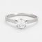 Bague 57.5 Solitaire or gris 58 Facettes DV0620-4-575-2