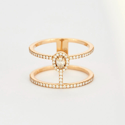 Bague Messika - Bague Glam’Azone en or jaune et diamants 58 Facettes DV0624-2