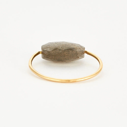 Bague 54 MORGANE BELLO - Bague or jaune et labradorite 58 Facettes DV0624-24