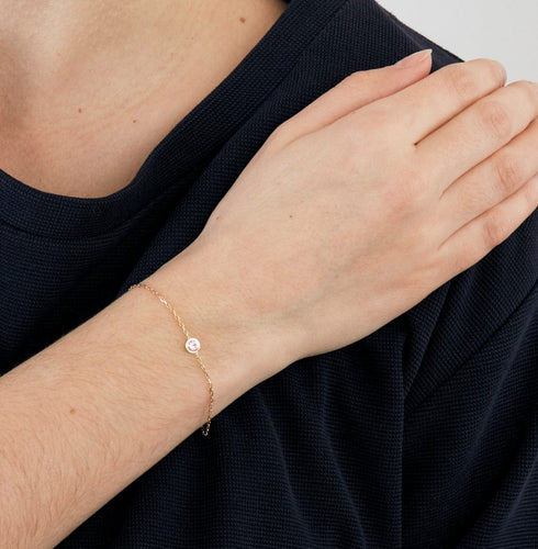 Bracelet Cartier - Cartier d’amour - Bracelet centré d'un saphir rose 58 Facettes DV0624-5