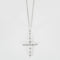 Collier Collier platine et pendentif croix orné diamants 58 Facettes DV0624-16