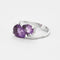 Bague Bague Toi et Moi en or gris et améthystes 58 Facettes DV0624-22