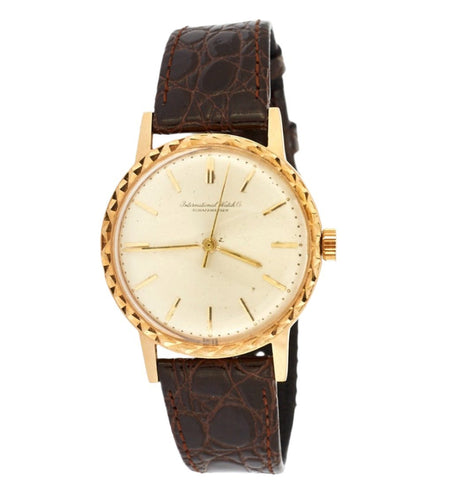 Montre Montre IWC SCHAFFHAUSEN - Montre bracelet plaqué or jaune 58 Facettes DV0632-1