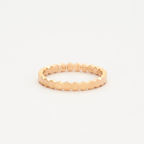 Bague 49 CHAUMET - BEE MY LOVE - Alliance en or rose 58 Facettes DV0628-1