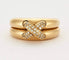 Bague CHAUMET - Liens - Bague or jaune et diamants 58 Facettes DV0612-2