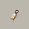 Pendentif DODO - Pendentif Maison Or rose 58 Facettes DV3314-1