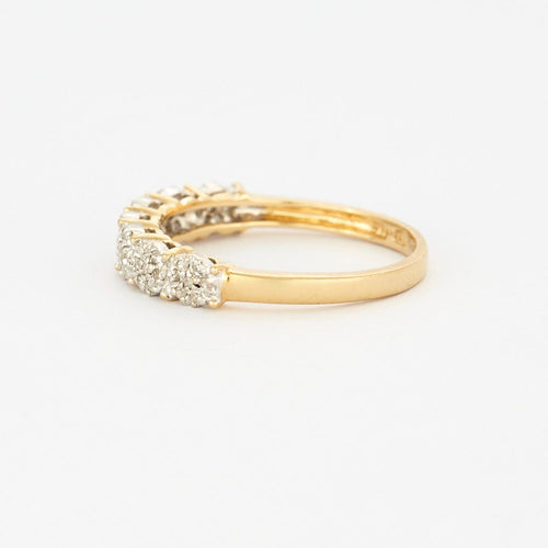 Bague Demie alliance or et diamants 58 Facettes DV0078-6