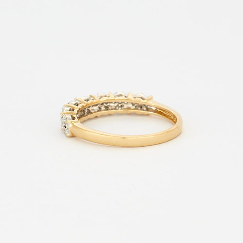 Bague Demie alliance or et diamants 58 Facettes DV0078-6