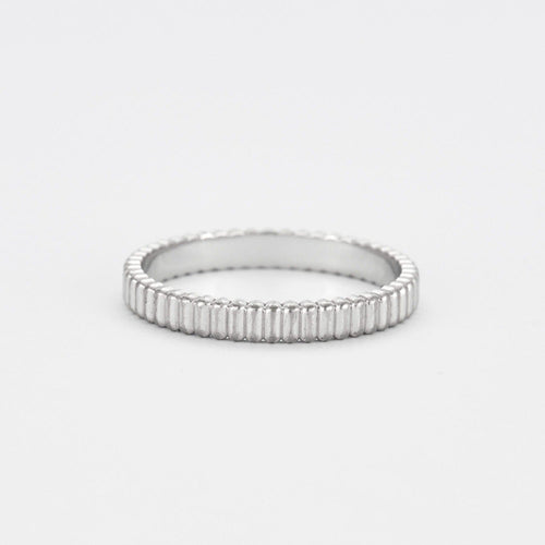 Bague Boucheron - Bague Alliance Grosgrain or blanc 58 Facettes DV2023-2