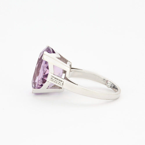 Bague 44 MAUBOUSSIN - Mon bébé d'amour - Bague or gris améthyste et diamants 58 Facettes DV2688-1