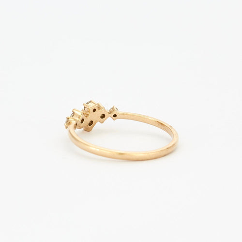 Bague Bague diamants sertis sur or jaune 14 carats 58 Facettes