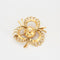 Broche Broche Trèfle  en or jaune et diamants 58 Facettes DV0586-4