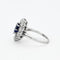 Bague 48 Bague platine, or gris saphir et diamants 58 Facettes DV1721-2
