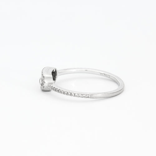 Bague 54 MESSIKA - MOVE UNO PAVÉE - Bague en or gris et diamants 58 Facettes DV0168-3