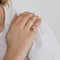 Bague 49 Bague en or rose saphir et diamants 58 Facettes DV3364-1