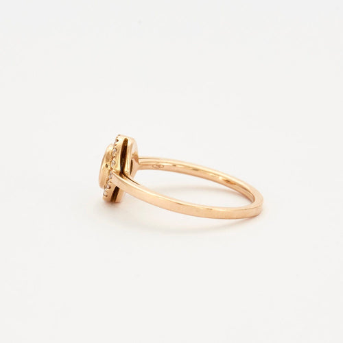 Bague 49 Bague en or rose saphir et diamants 58 Facettes DV3364-1