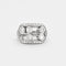 Bague 46 Bague en or gris et diamants mouvementés 58 Facettes DV3358-4