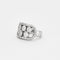 Bague 46 Bague en or gris et diamants mouvementés 58 Facettes DV3358-4