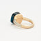 Bague 55 POMELLATO - Bague Nudo maxi or rose et gris topaze et diamants 58 Facettes DV0281-2