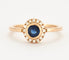 Bague 49 Bague en or rose saphir et diamants 58 Facettes DV3364-1