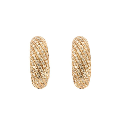 Boucles d'oreilles Boucles d'oreilles en or rose et diamants 58 Facettes DV3673-1