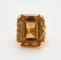 Bague 53 Bague en or jaune et quartz fumé 58 Facettes DV0598-7