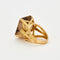 Bague 53 Bague en or jaune et quartz fumé 58 Facettes DV0598-7