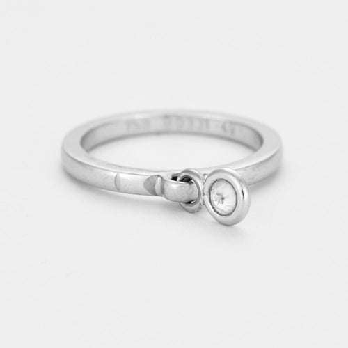 Bague 49 DIOR - Bague Coquine or gris et diamant 58 Facettes DV3758-1