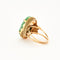 Bague 57 Bague en or jaune cabochon de jade 58 Facettes DV0658-4-57-3