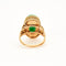 Bague 57 Bague en or jaune cabochon de jade 58 Facettes DV0658-4-57-3