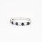 Bague 50 Demi-alliance en or gris saphir et diamants 58 Facettes DV0658-2-50-5