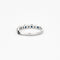 Bague 50 Demi-alliance en or gris saphir et diamants 58 Facettes DV0658-2-50-5