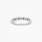 Bague 50 Demi-alliance en or gris saphir et diamants 58 Facettes DV0658-2-50-5