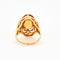 Bague 55 Bague en or jaune et citrine 58 Facettes DV0658-1-55-2