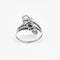 Bague Bague croisée en or gris, saphir et diamants 58 Facettes DV1852-2