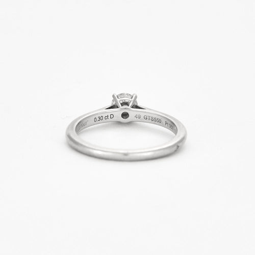 Bague 49 CARTIER - Bague solitaire platine 1895 et diamant 58 Facettes DV3663-1