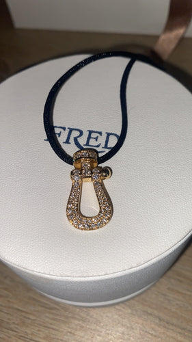 Collier FRED - Pendentif Force 10 or jaune et diamants 58 Facettes DV3500-2