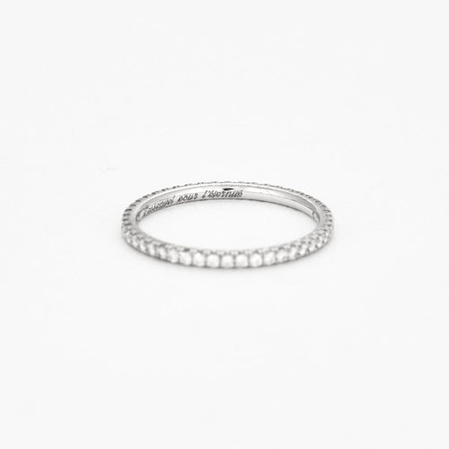 Bague 49 CARTIER- Alliance Etincelle or gris et diamants 58 Facettes DV3663-2-49-2