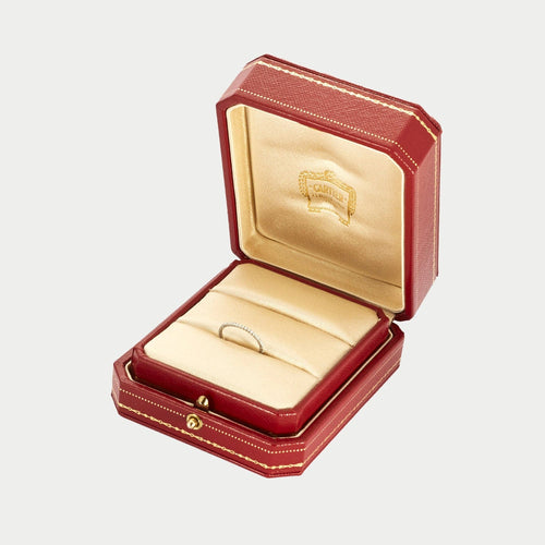 Bague 49 CARTIER- Alliance Etincelle or gris et diamants 58 Facettes DV3663-2-49-2