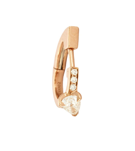 Boucles d'oreilles REPOSSI - Mono Boucle d'oreille Serti sur vide or gris et diamant 58 Facettes DV0659-2