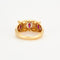 Bague 56 Bague en or jaune sertis de rubis et diamants 58 Facettes DV3841-3