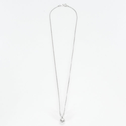 Collier Collier avec pendentif en or gris et diamants 58 Facettes DV0661-2