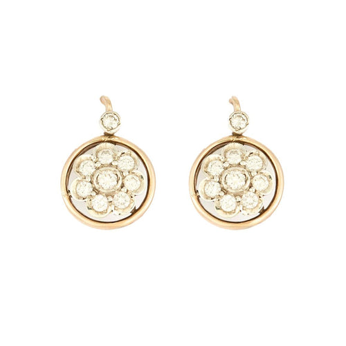 Boucles d'oreilles Boucles d'oreilles en or blanc et diamants 58 Facettes DV0315-12