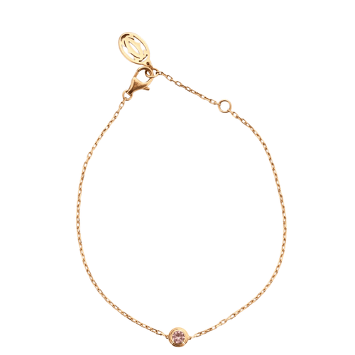 Bracelet Cartier - Cartier d’amour - Bracelet centré d'un saphir rose 58 Facettes DV0624-5