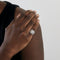 Bague Bague Bandeau en or gris et diamant 58 Facettes DV2800-11