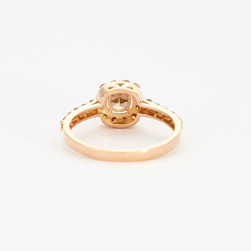 Bague Bague or rose et diamants de couleurs 58 Facettes DV2800-8