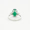 Bague 50 Bague or blanc avec émeraude et diamants 58 Facettes DV0671-3-50-2
